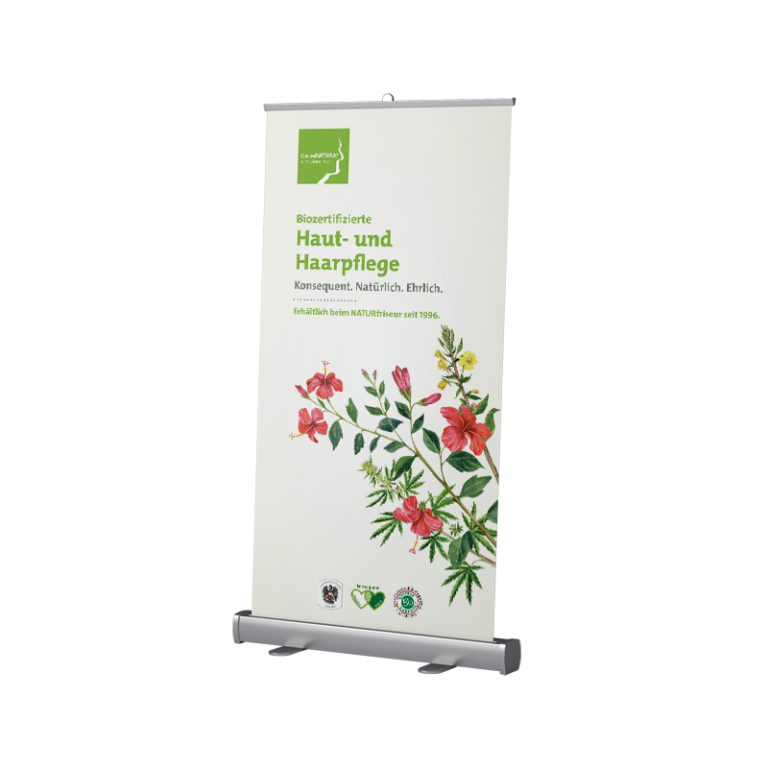 Rollup Alu HAUT UND HAARFPLEGE Mockup 800x800